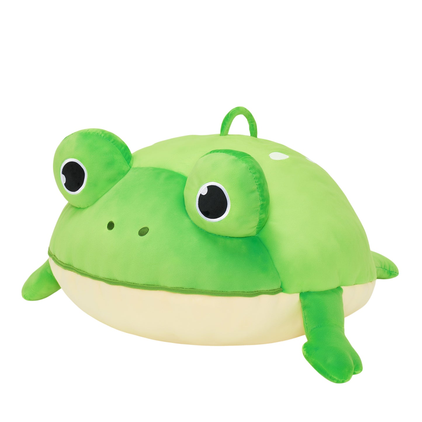 Frog Shaped Toy Storage Bag with Tongue Sticking Out Play Mat