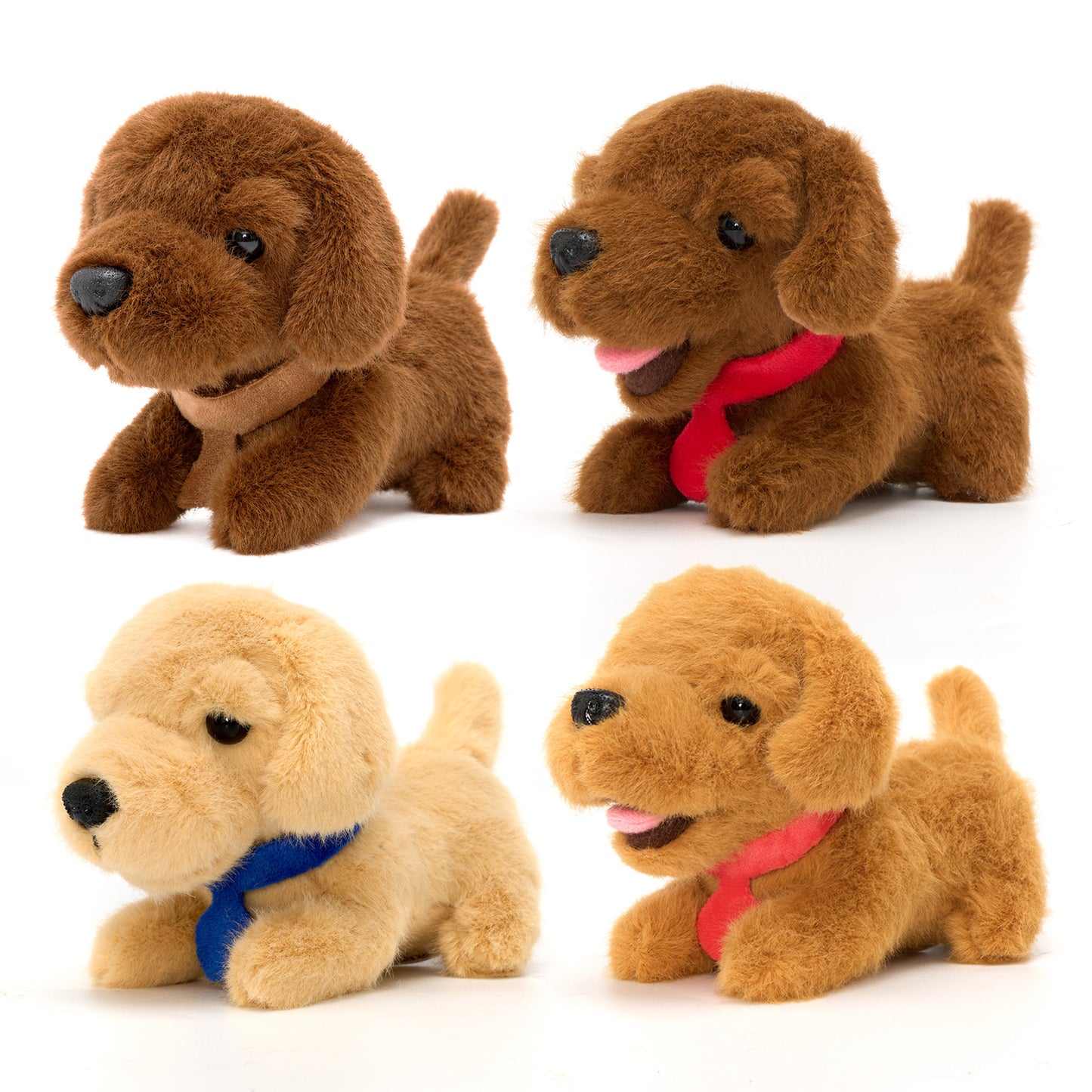 Personalised Plush Golden Retriever Puppy School Bus Playset (5-Piece Set)
