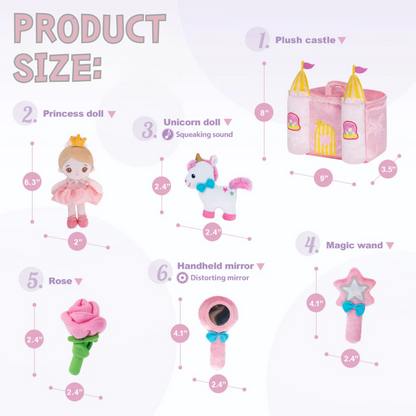 Personalized Plush Playset Sensory Toy Kit - 9 Themes