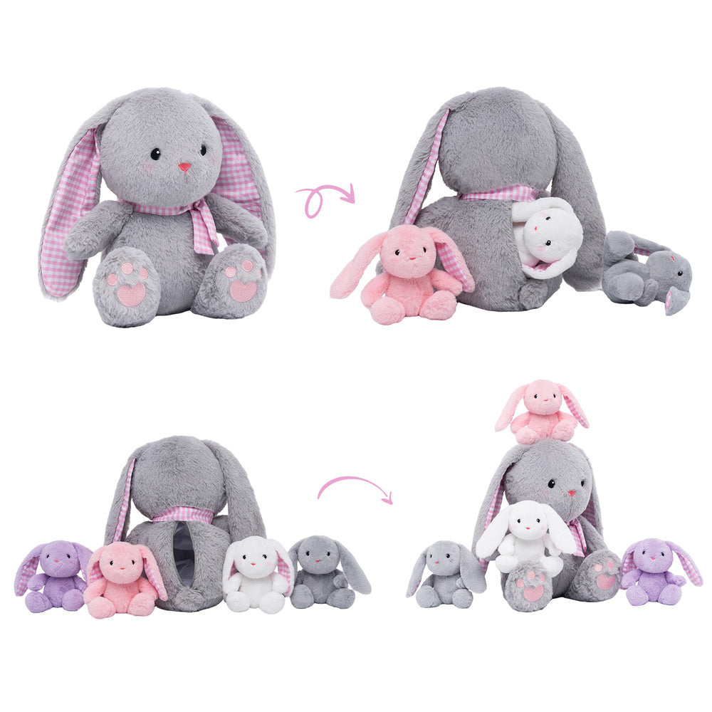 Plush Stuffed Animal Family Toy Set -  11 Themes