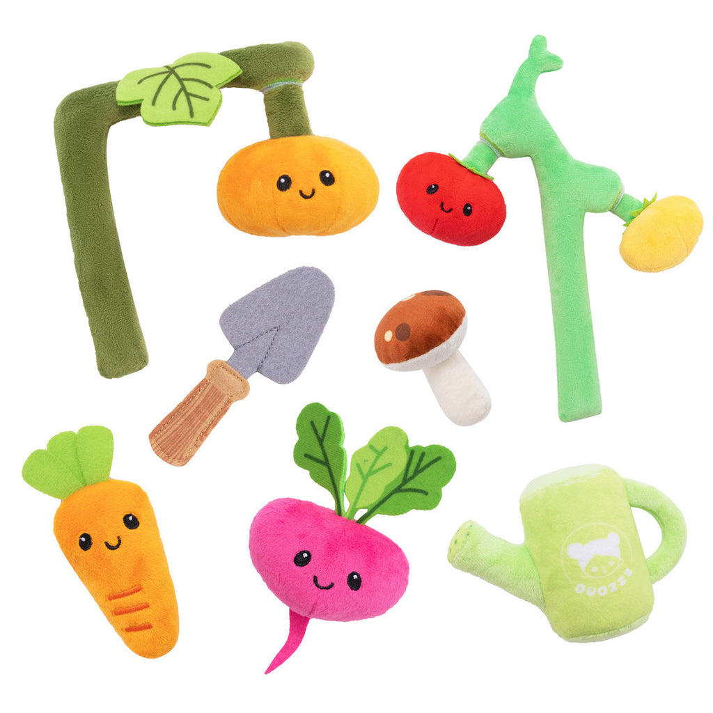 Personalized Baby's First Vegetable Garden Plush Playset Toy Gift Set