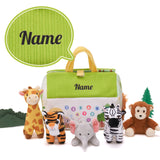 Personalized Portable Fun Plush Zoo House Toy Set