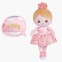 Load image into Gallery viewer, Personalized Ballerina Princess Plush Doll - Blue &amp; Pink