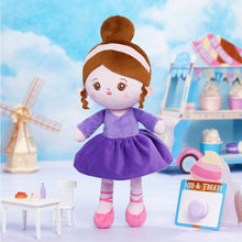 Load image into Gallery viewer, Personalized Purple Ballet Plush Girl Doll
