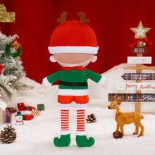 Load image into Gallery viewer, Personalized Christmas Plush Doll with Elf Costume