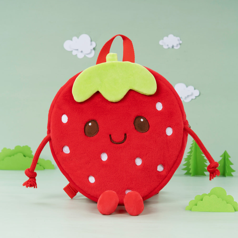Personalized Strawberry Plush Backpack