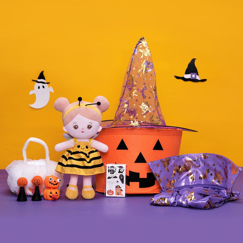 Halloween Limited Gift Set - Personalized Doll and Basket Bundle