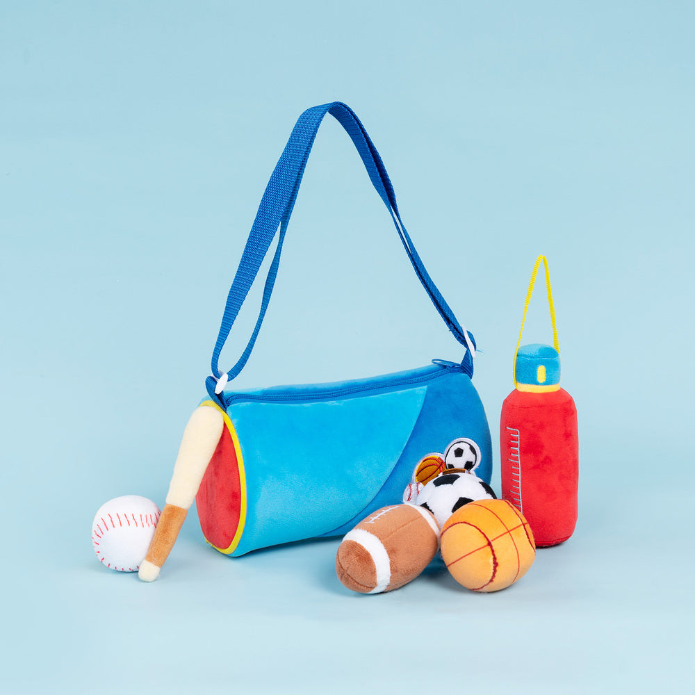 Personalized Baby's First Sports Bag Plush Playset Sound Toys Set