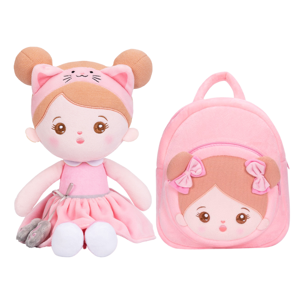 OUOZZZ Personalized Doll + Optional Backpack Bundle