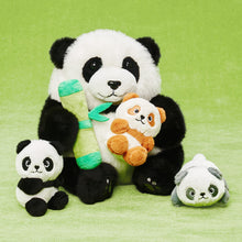 Load image into Gallery viewer, Panda Family with 3 Babies Plush Playset Animals Stuffed Gift Set for Toddler