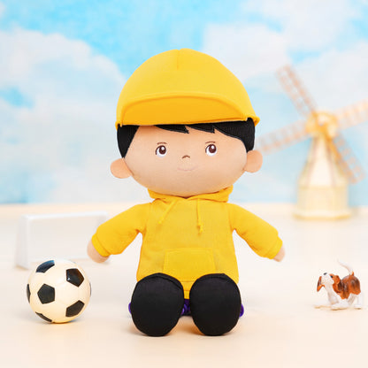 Personalized Brown Skin Tone Hip-hop Plush Boy Doll
