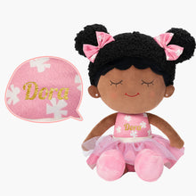 Load image into Gallery viewer, Personalized Pink Deep Skin Tone Plush Dora Doll + Backpack