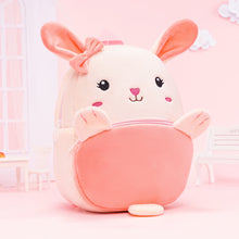 Load image into Gallery viewer, Personalized Pink Rabbit Animal Plush Baby Backpack