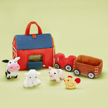 Load image into Gallery viewer, Personalised Baby&#39;s First Animal Farm Plush Toy Set