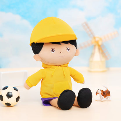 Personalized Brown Skin Tone Hip-hop Plush Boy Doll