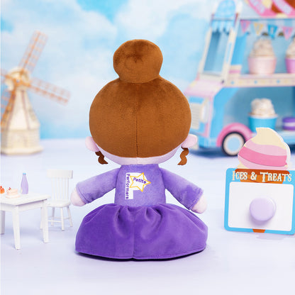 Personalized Purple Ballet Plush Girl Doll