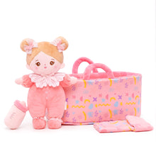 Load image into Gallery viewer, Personalized Pink Mini Plush Rag Baby Doll &amp; Gift Set