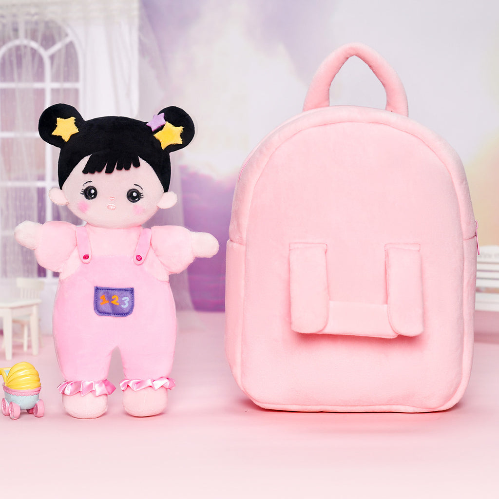 Personalized 10 Inch Plush Doll + Optional 15 Inch Doll or Backpack