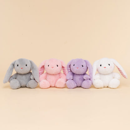 Rabbit Family with 4 Babies Plush Playset Animals Stuffed Gift Set for Toddler