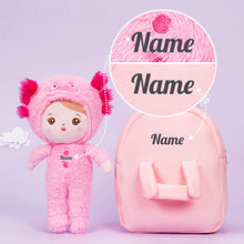 Load image into Gallery viewer, Personalized Pink Newt Plush Baby Doll