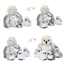 Load image into Gallery viewer, Owl Plush Stuffed Animal with 4 Babies