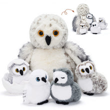 Load image into Gallery viewer, Owl Plush Stuffed Animal with 4 Babies