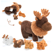 Load image into Gallery viewer, Moose Stuffed Animal with 4 Babies Inside