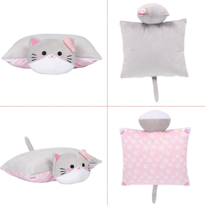 Personalized Plush Cat Nest Toy Set with 5 Stuffed Kittens
