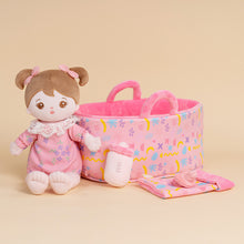 Load image into Gallery viewer, Personalized Pink Plush Mini Baby Girl Doll  With Changeable Outfit