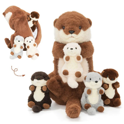 Plush Stuffed Animal Family Toy Set -  14 Themes