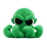 Soft Fur Green Octopus Plush Stuffed Animal Toy 7.5 Inch