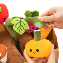 Load image into Gallery viewer, Personalized Baby&#39;s First Vegetable Garden Plush Playset Toy Gift Set