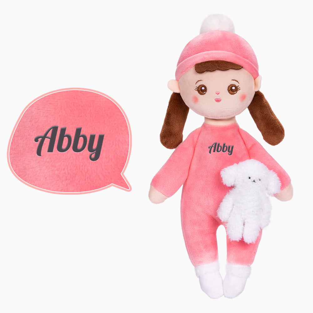 Personalized Plush Mini Baby Braid Girl Doll & Gift Set