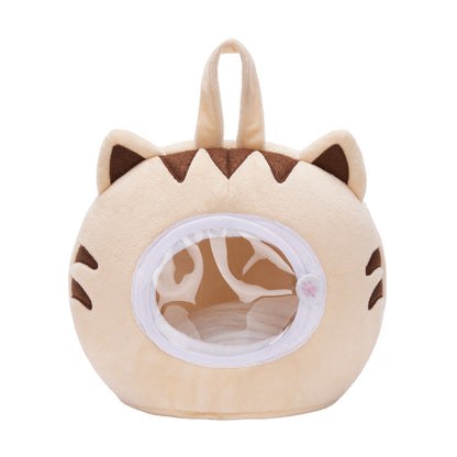 Personalized Plush Cat Nest Toy Set with 5 Stuffed Kittens
