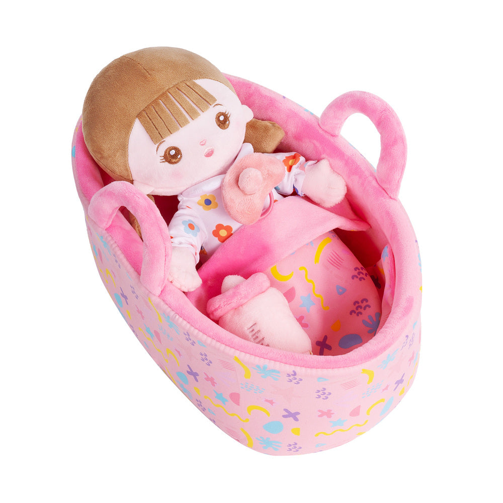 Personalized Dress-up Plush Mini Baby Girl Doll Gift Set