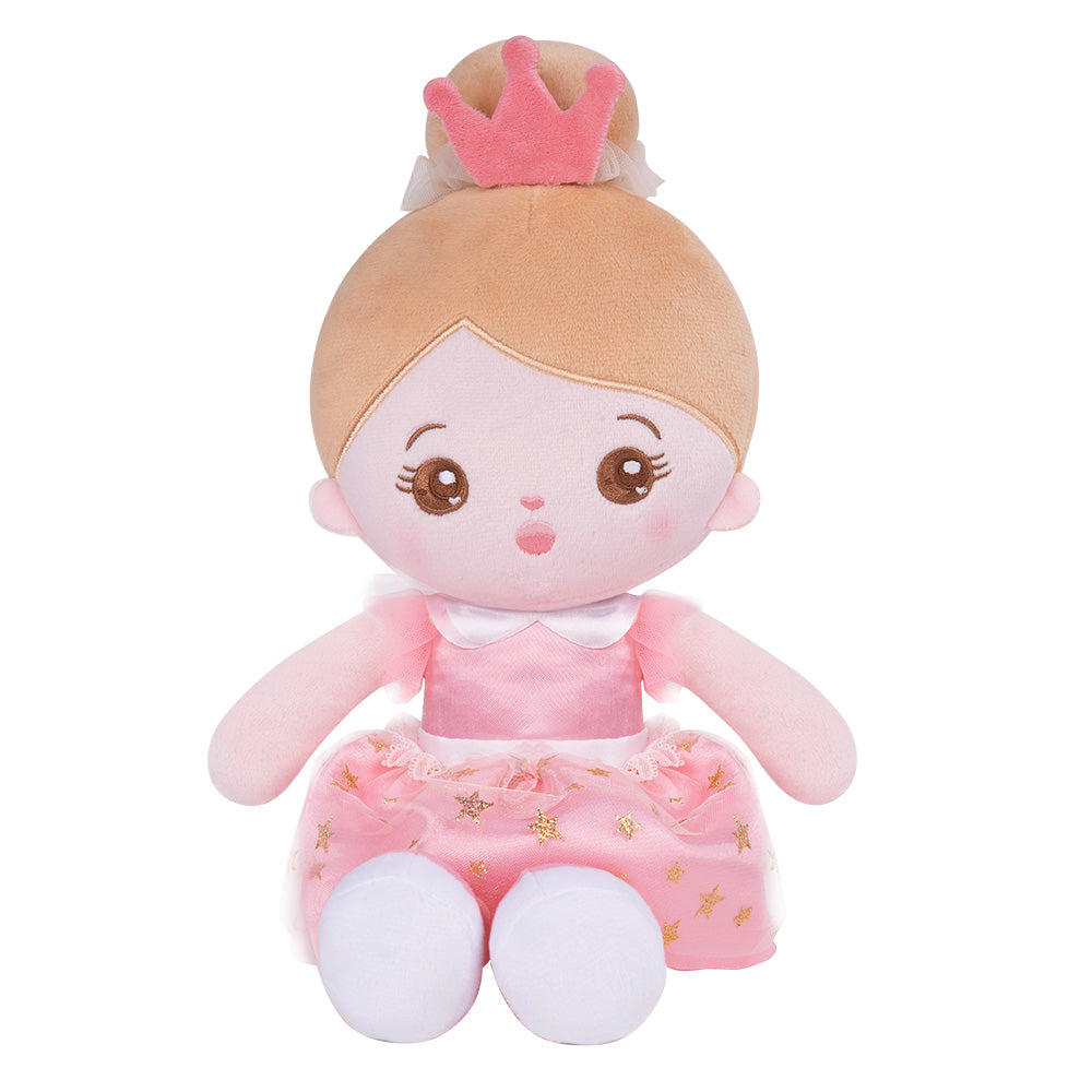 Personalized Pink Princess Plush Baby Girl Doll