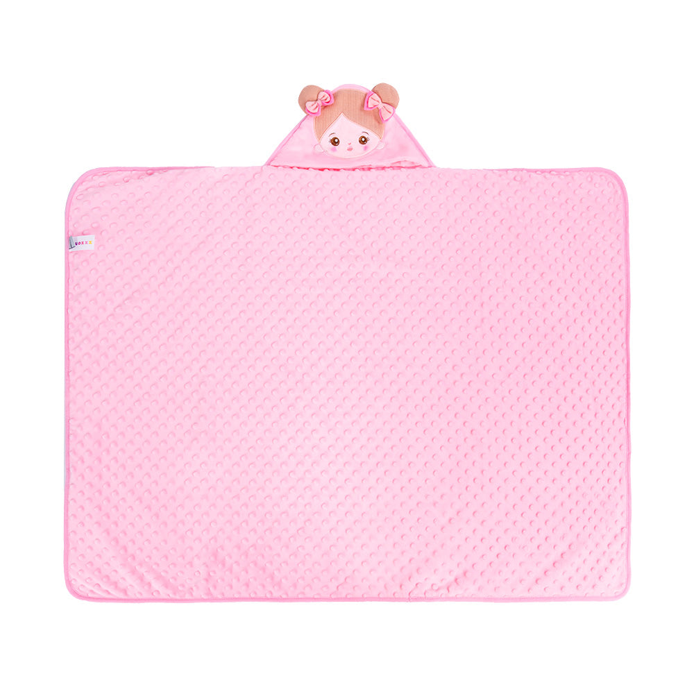 Personalized Ultra-soft Baby Hooded Blanket for Light Skin Tone Baby