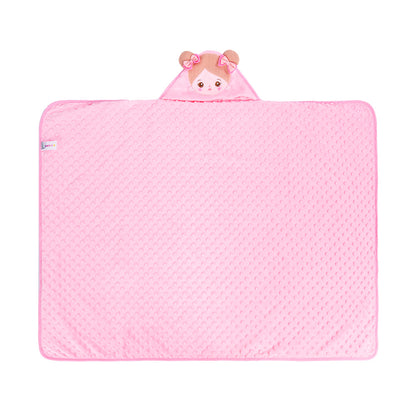 Personalized Ultra-soft Baby Hooded Blanket for Light Skin Tone Baby