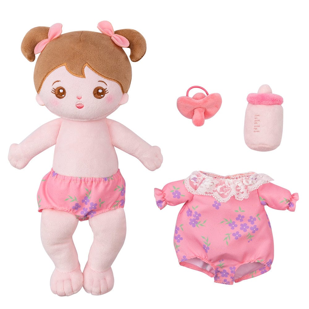 Personalized Plush Doll with Bassinet Accessories