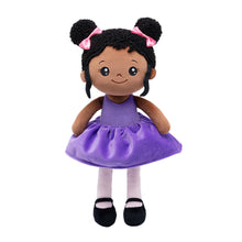 Load image into Gallery viewer, Personalized Deep Skin Tone Tap Dancer Plush Girl Doll