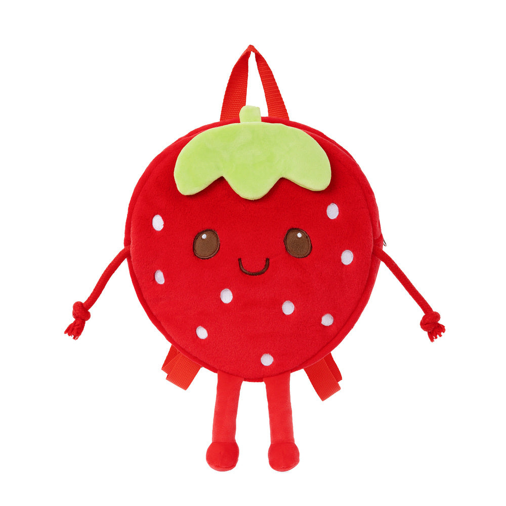 Personalized Strawberry Plush Backpack