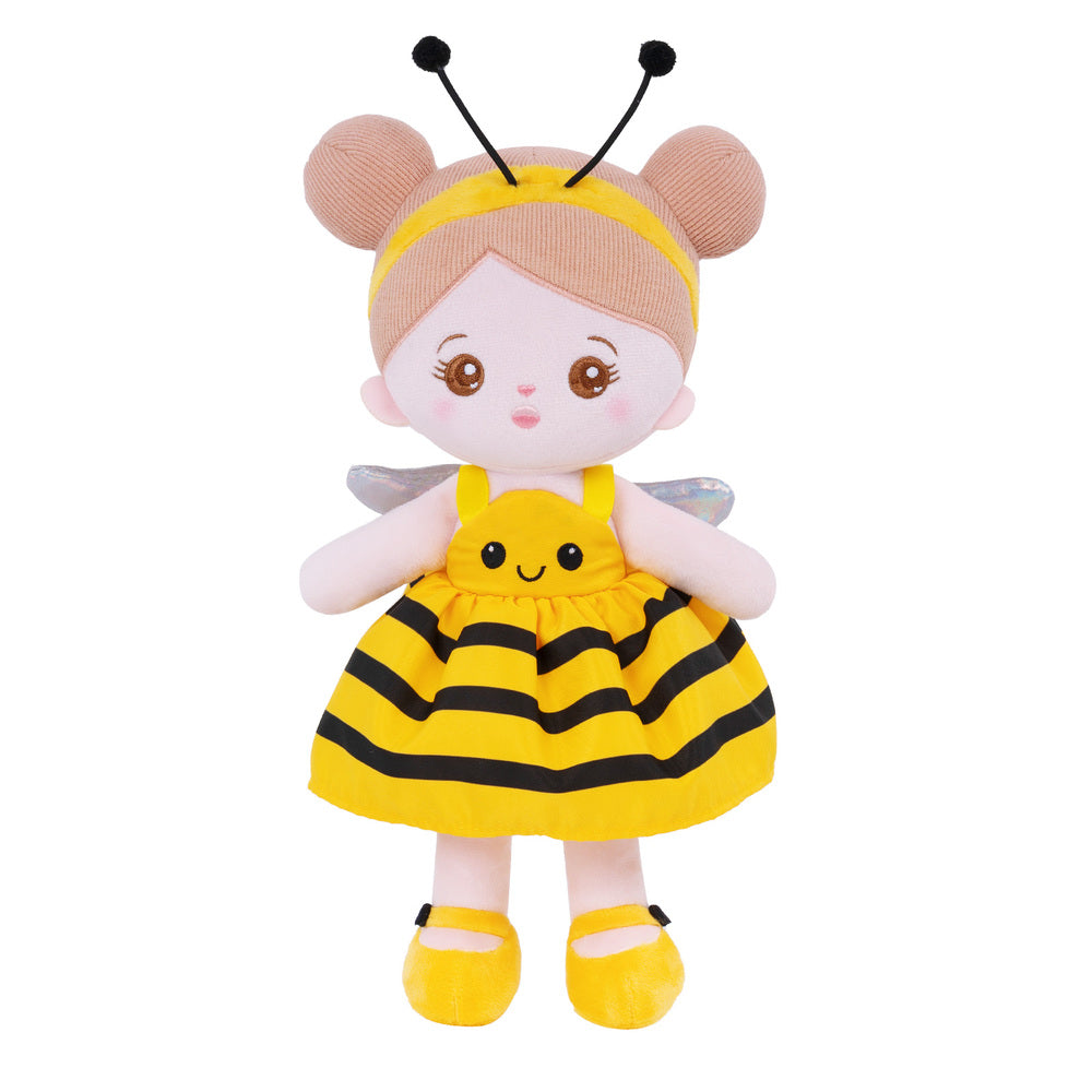 Personalized Yellow Bee Plush Baby Girl Doll