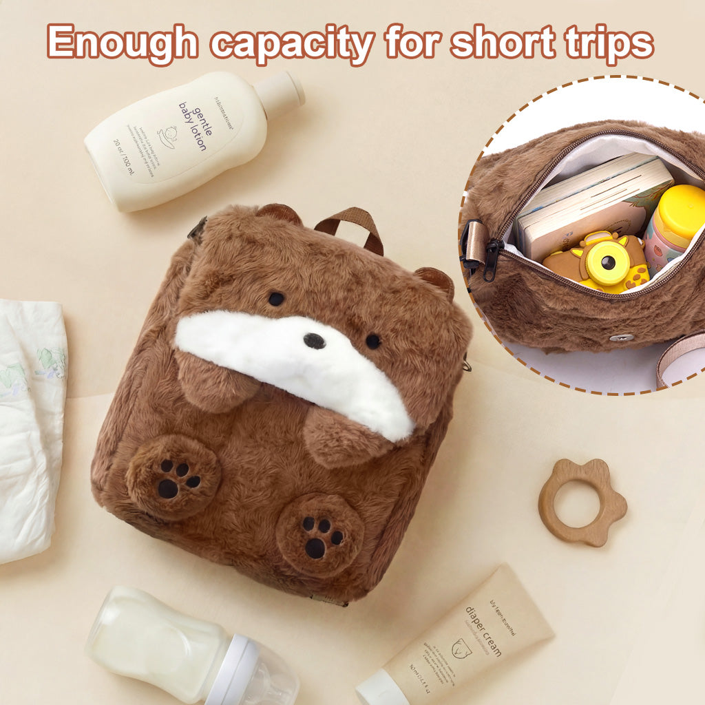Kawaii Sea Otter Soft Bag, Convertible Backpack to Shoulder Bag