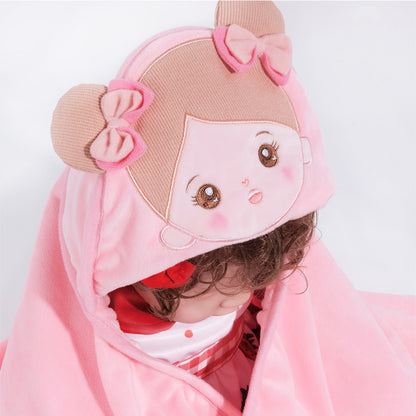 Personalized Ultra-soft Baby Hooded Blanket for Light Skin Tone Baby