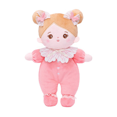 Personalized Pink Mini Plush Baby Girl Doll