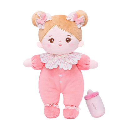 Personalized Pink Mini Plush Rag Baby Doll & Gift Set