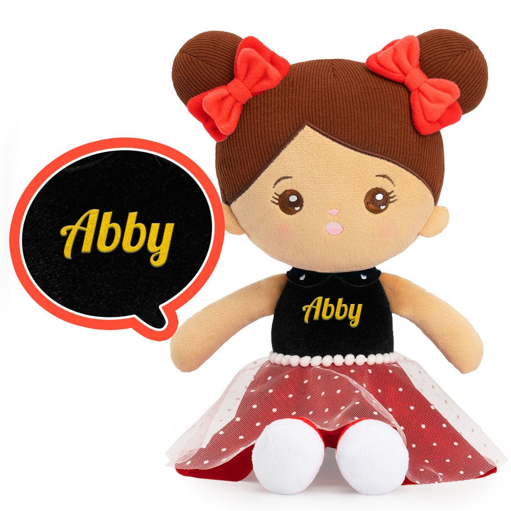 Personalized Deep Skin Abby Girl Plush Doll
