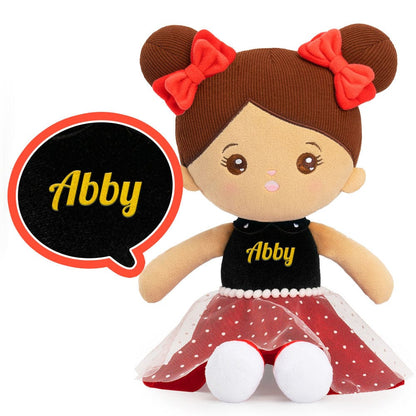 Personalized Deep Skin Abby Girl Plush Doll