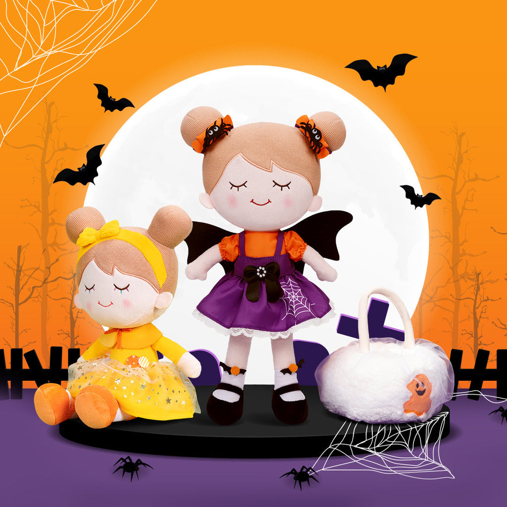 Halloween Limited Gift Set - Personalized Doll and Basket Bundle