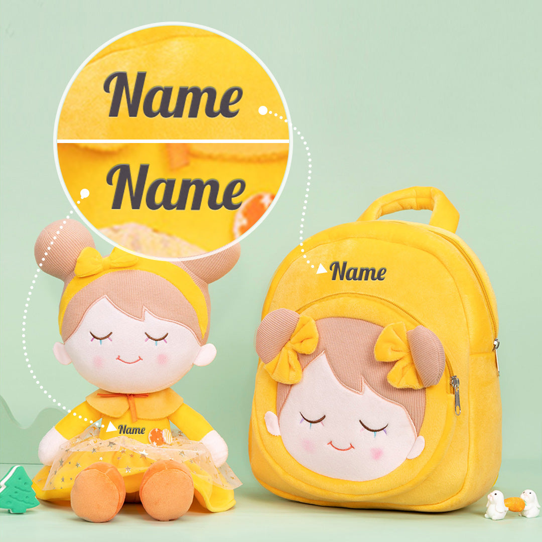 Personalized Yellow Plush Doll